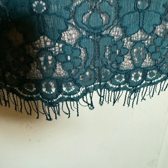 Anthropologie Maeve Teal Lace Sheath Dress Size Large - Picture 7 of 13